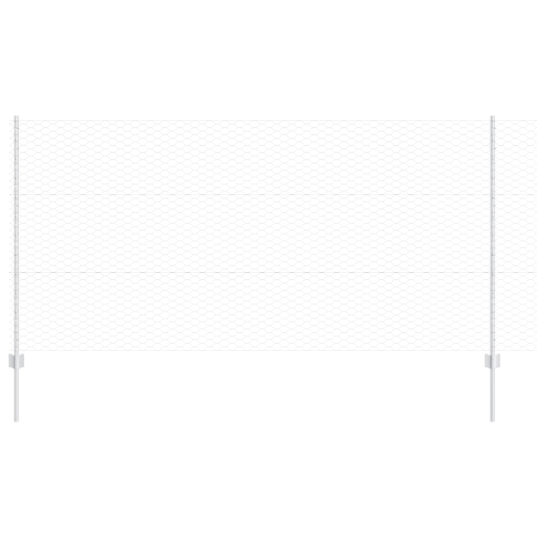 Postes de Cerca  22 pcs U-Channel 120 cm Aço Galvanizado M 2