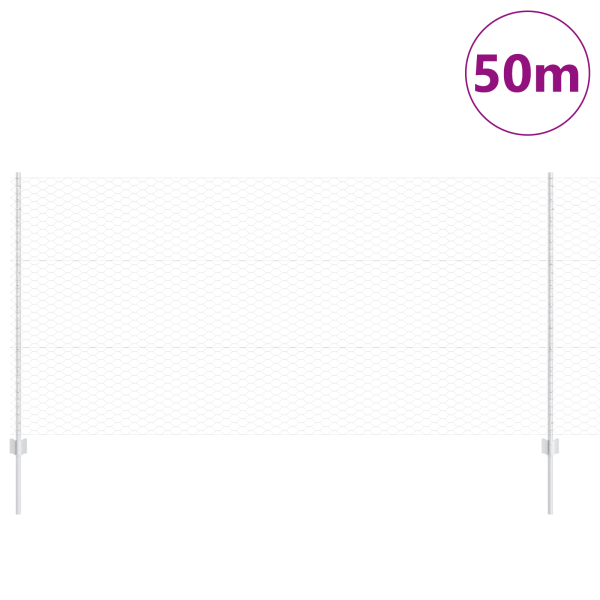 Postes de Cerca  22 pcs U-Channel 120 cm Aço Galvanizado M 3