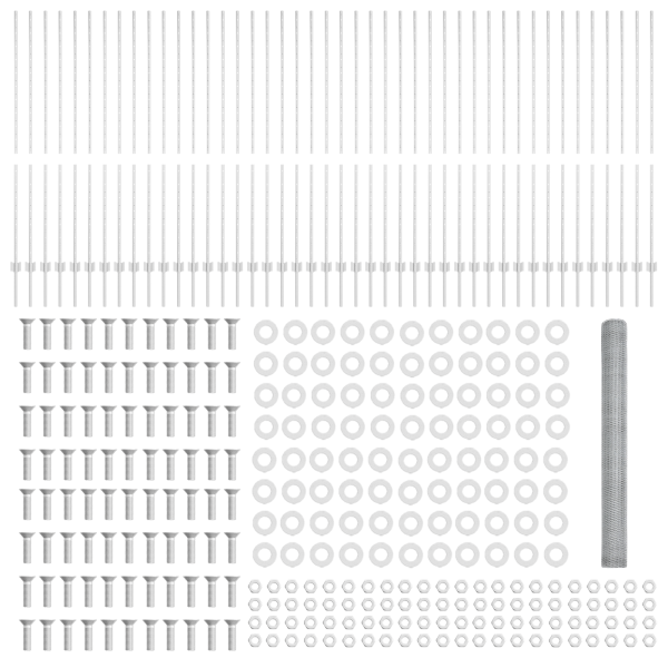 Postes de Cerca 22 pcs U-Channel 160 cm Aço Galvanizado M 5
