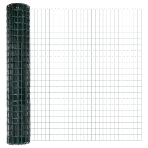 Valla Euro  con 5 postes U Verde 1.6x10 m Acero H