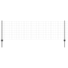 Cerca Euro com 5 Postes Cinza 0.8x10 m Aço 2