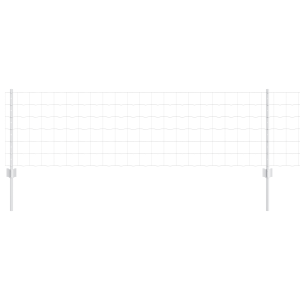 Cerca Euro  con 11 postes en U Plata 0.6x50 m Acero H