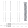 Cerca de Cadena  con 20 U Posts Plateada 1.4x10 m Acero 4