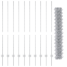 Cerca de Cadena  con 20 U Posts Plateada 1.4x10 m Acero 5