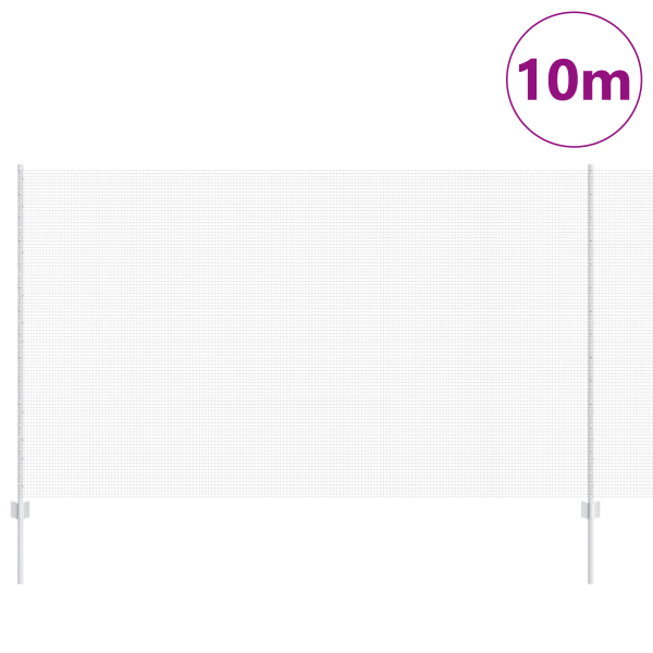 Cerca de Arame Soldado com 10 Postes U Prata 1.4x10 m Aço M 3