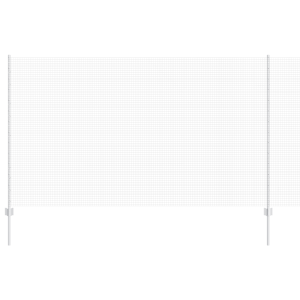 Cerca de Fio Soldado com 10 Postes em Prateado 1.4x10 m de Aço H