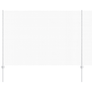 Cerca de Arame Soldado com 22 Postes U Prata 1.5x25 m Aço H