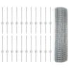 Cerca de Arame Soldado com 22 Postes em U Prata 0.4x50 m Aço 4