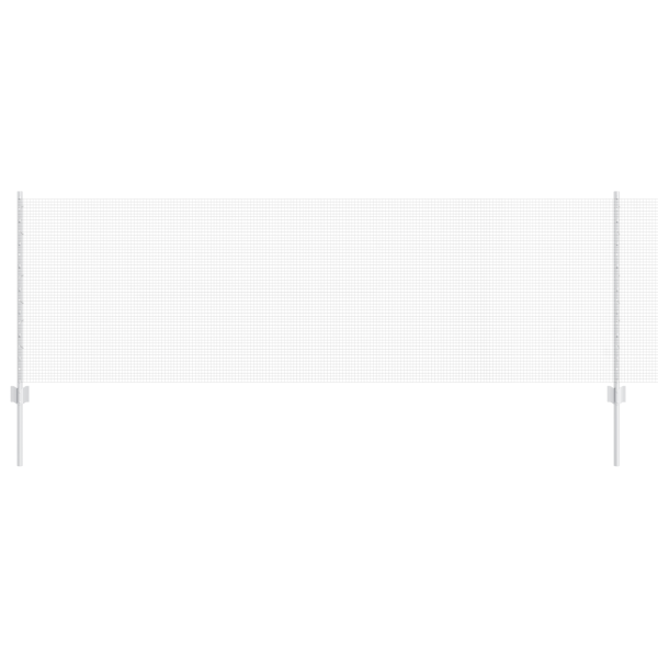 Cerca de Alambre Soldado con 22 Postes U Plata 0.8x50 m Acero M 2