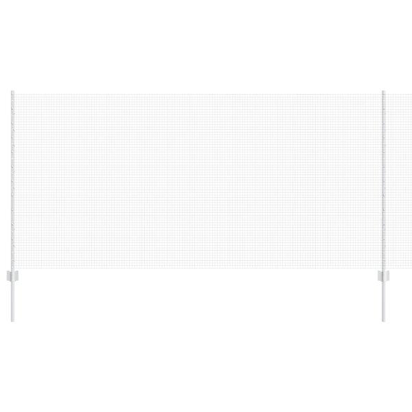 Cerca de Arame Soldado com 44 Postes em U Prateado 1.2x50 m Aço M 2