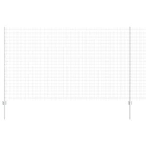 Cerca de Fio Soldado com 44 Postes U Prata 1.4x50 m Aço H