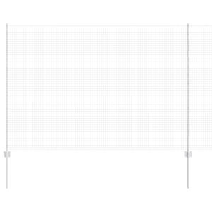 Cerca de Arame Soldado com 44 Postes U Prateado 1.5x50 m Aço H