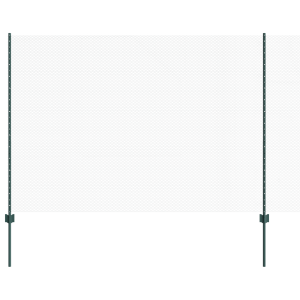 Postes de Cerca  5 pcs U-Channel Verde 150 cm Acero. Cerca Hexagonal  Verde 1.5x10 m Acero H