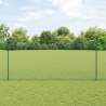 Postes de Valla  11 pcs U-Channel Verde 140 cm Acero. Valla Hexagonal  Verde 1.4x25 m Acero 1