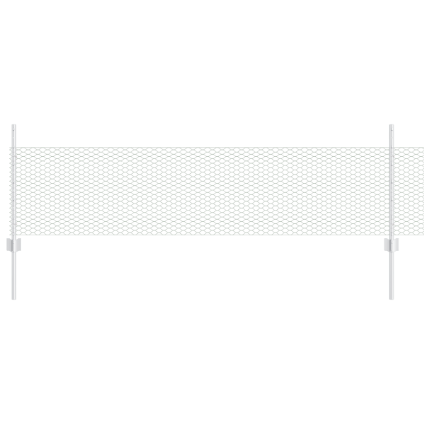 Conjunto de Cerca Jardim Conjunto de 2 Aço galvanizado 25 x 0.5 m M 2