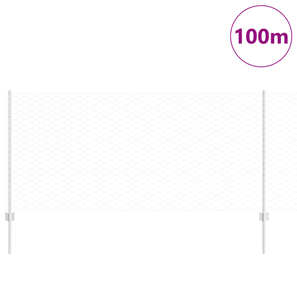 Postes de Cerca  22 pcs U-Channel 100 cm Aço Galvanizado M 3