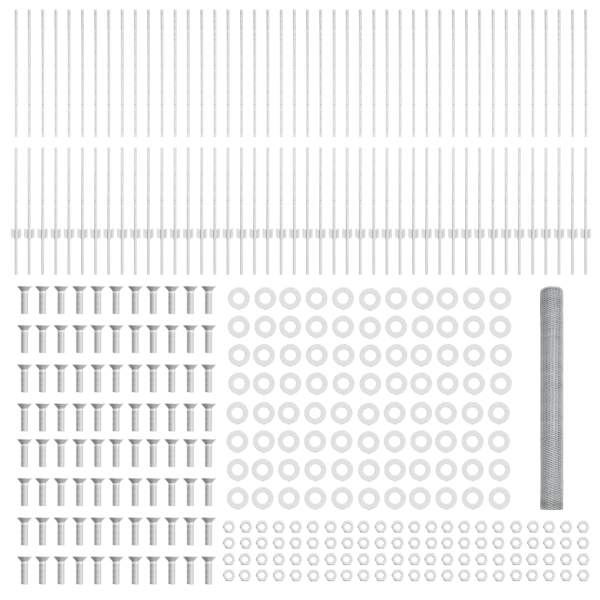 Posts de Cerca  22 pcs U-Channel 140 cm Acero Galvanizado. Cerca Hexagonal  1.4x100 m Acero Galvanizado M 5