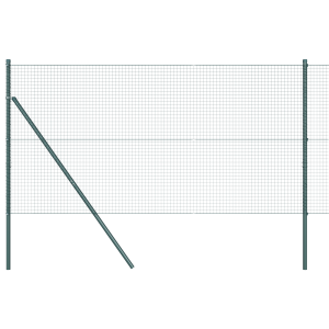 Cerca de Alambre Soldado  con 13 Postes Verde 1.4 x 25 m de Acero H