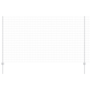 Juego de Cercas de Jardín Set de 2 Acero Galvanizado 10 x 1.4 m H