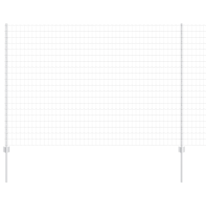 Set de Cerca de Jardín  Conjunto de 2 Acero Galvanizado 10 x 1.5 m H