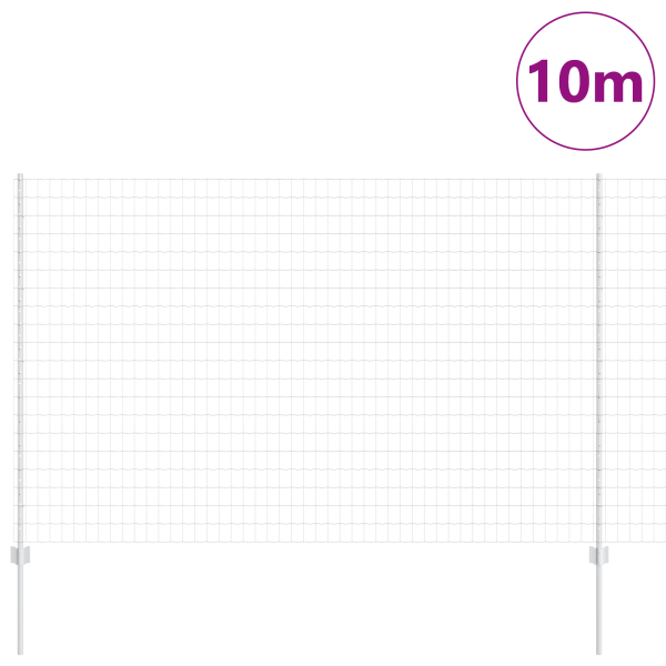 Set de Cerca de Jardín  Conjunto de 2 Acero Galvanizado 10 x 1.5 m M 3