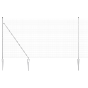 Cerca de Alambre Soldado  con 13 Postes con Pica 1.5x25 m Acero Galvanizado H