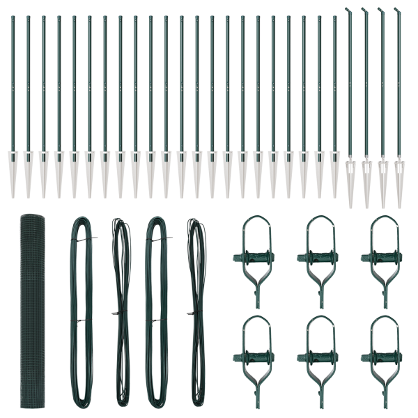 Cerca de Alambre Soldado  con 13 Picos Verdes 1.2x50 m Acero M 2