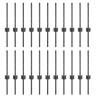 Postes de Cerca  22 pcs U-Channel Gris 80 cm Acero 2
