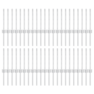 Postes de cerca  44 pcs U-Channel Plata 80 cm Acero H