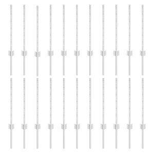 Postes de Cerca  22 pcs U-Channel Plata 100 cm Acero H