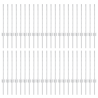 Postes de Cerca 44 pcs Prateado 100 x 0.6 metros 2