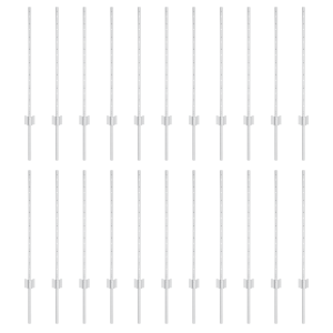 Postes de Cerca  22 pcs U-Channel Plateado 120 cm Acero H