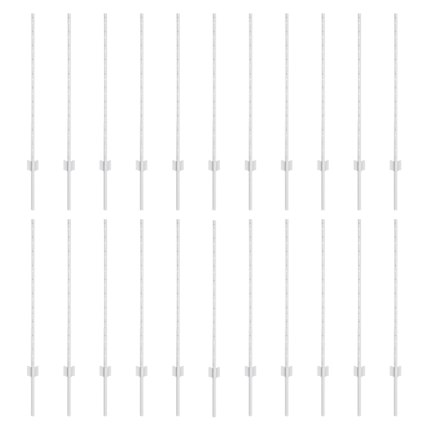 Postes de Cerca 44 pcs Prateado Standard Aço galvanizado M 2