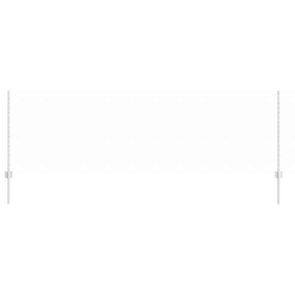 Postes de Cerca  44 pcs U-Channel Plata 140 cm Acero M 3