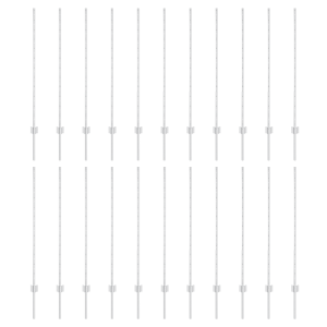 Postes de cercas  44 pcs U-Channel Plata 160 cm Acero H