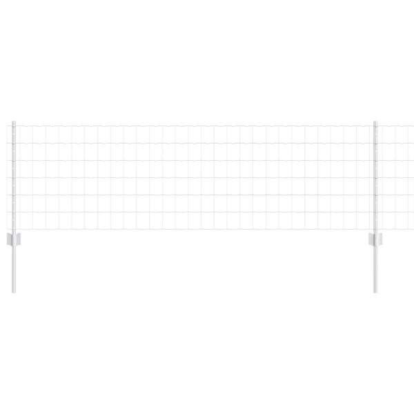 Valla Euro con 11 Postes en Plata 0.6x50 m de Acero M 2