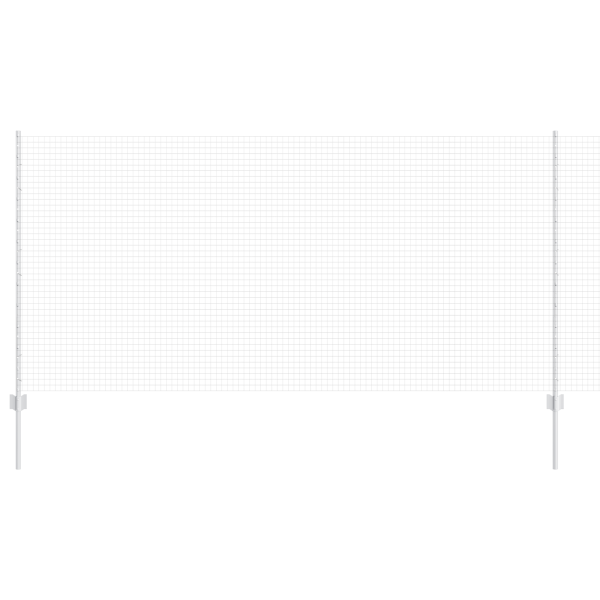 Cerca de Alambre Soldado  con 10 Postes U Plata 1.2x10 m Acero M 2