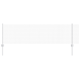 Cerca de Fio Soldado com 22 Postes em U Prata 0.6x50 m Aço H