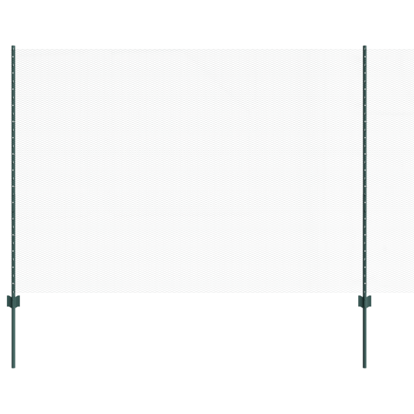 Postes para Cerca  11 pcs U-Channel Verde 160 cm Acero. Cerca Hexagonal  Verde 1.6x25 m Acero M 2