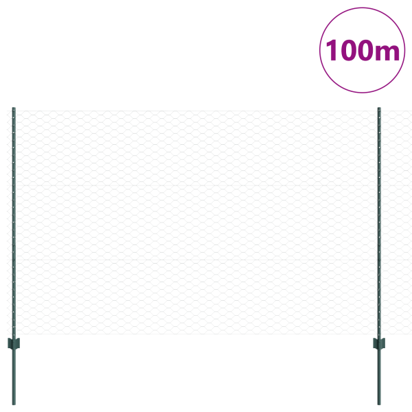 Postes de Cerca  11 pcs U-Channel Verde 160 cm Aço M 3