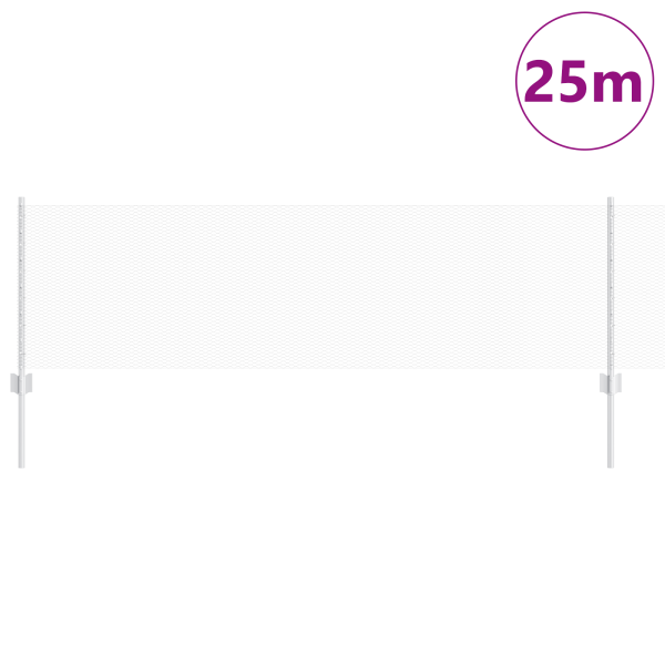 Postes de Valla  11 pcs U-Channel 60 cm Acero Galvanizado. Valla Hexagonal  0.6x25 m Acero Galvanizado M 3