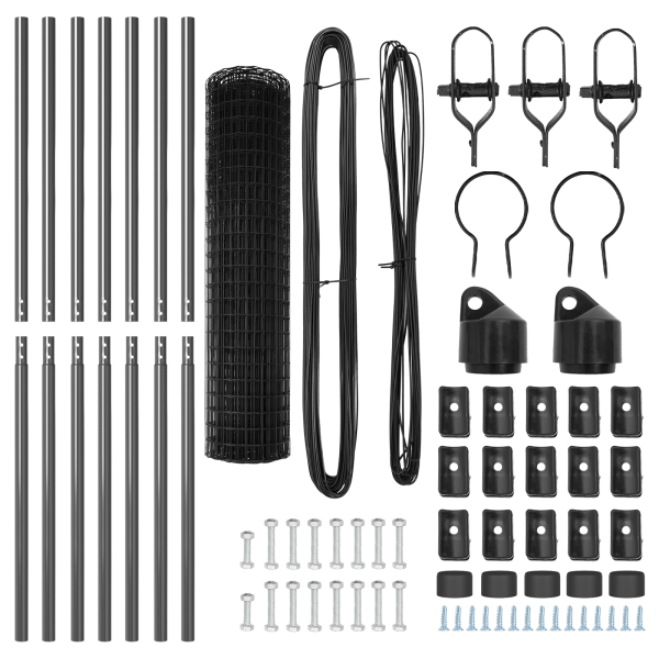 Cerca Euro  Set de 2 Gris Metal 25 x 1.2 m Duradero Cerca Euro M 5