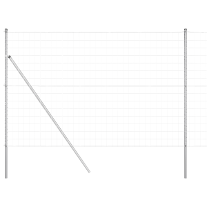 Cerca Euro com 7 Postes 1.6x10 m Aço Galvanizado H