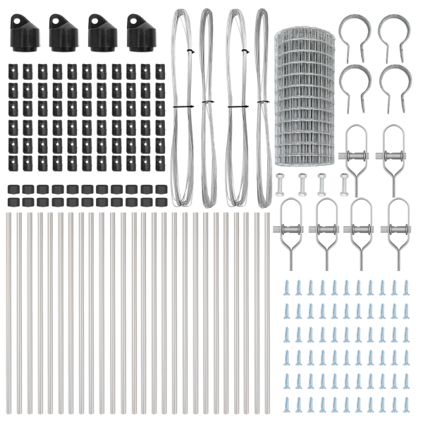 Cerca Euro com 13 Postes 0.6x50 m de Aço Galvanizado M 5