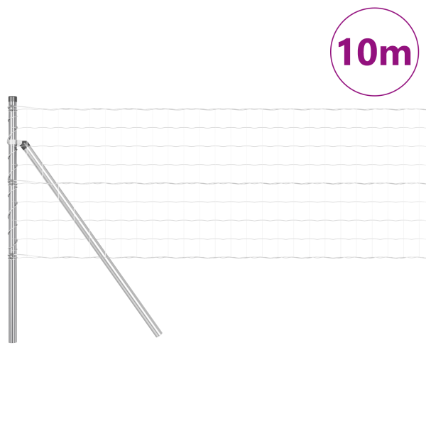 Cerca Euro  con 7 postes de 0.6x10 m de acero galvanizado M 3