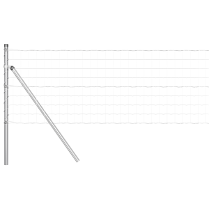 Cerca Euro  con 7 postes 0.8x10 m de acero galvanizado H