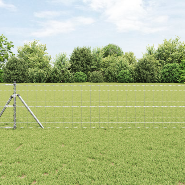 Euro Fence con 13 postes 0.6x25 m de acero galvanizado D