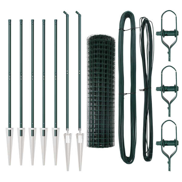 Cerca Euro  Juego de 2 Verde Metal Mediano Duradero Cerca Euro M 4