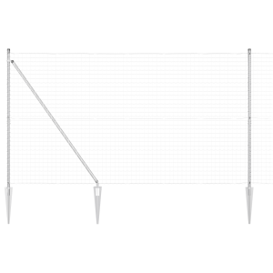 Cerca Euro  con 7 postes de pica 1.5x10 m acero galvanizado H