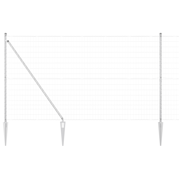 Cerca Euro de  con 7 postes de picos 1.6x10 m de acero galvanizado M 2